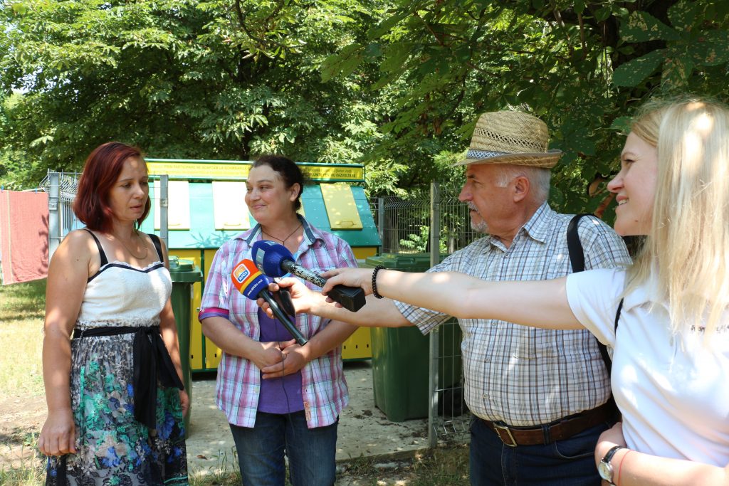 Platforma de colectare separată a deșeurilor este folosită ca material didactic de educatorii grădiniței din Palanca, Ștefan Vodă