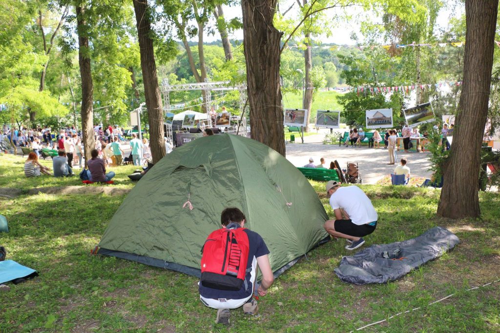 Atelierul de turism „Vacanta la cort”. Chișinău, 4 iunie 2017, Parcul Valea Morilor. Foto: Ecopresa.md