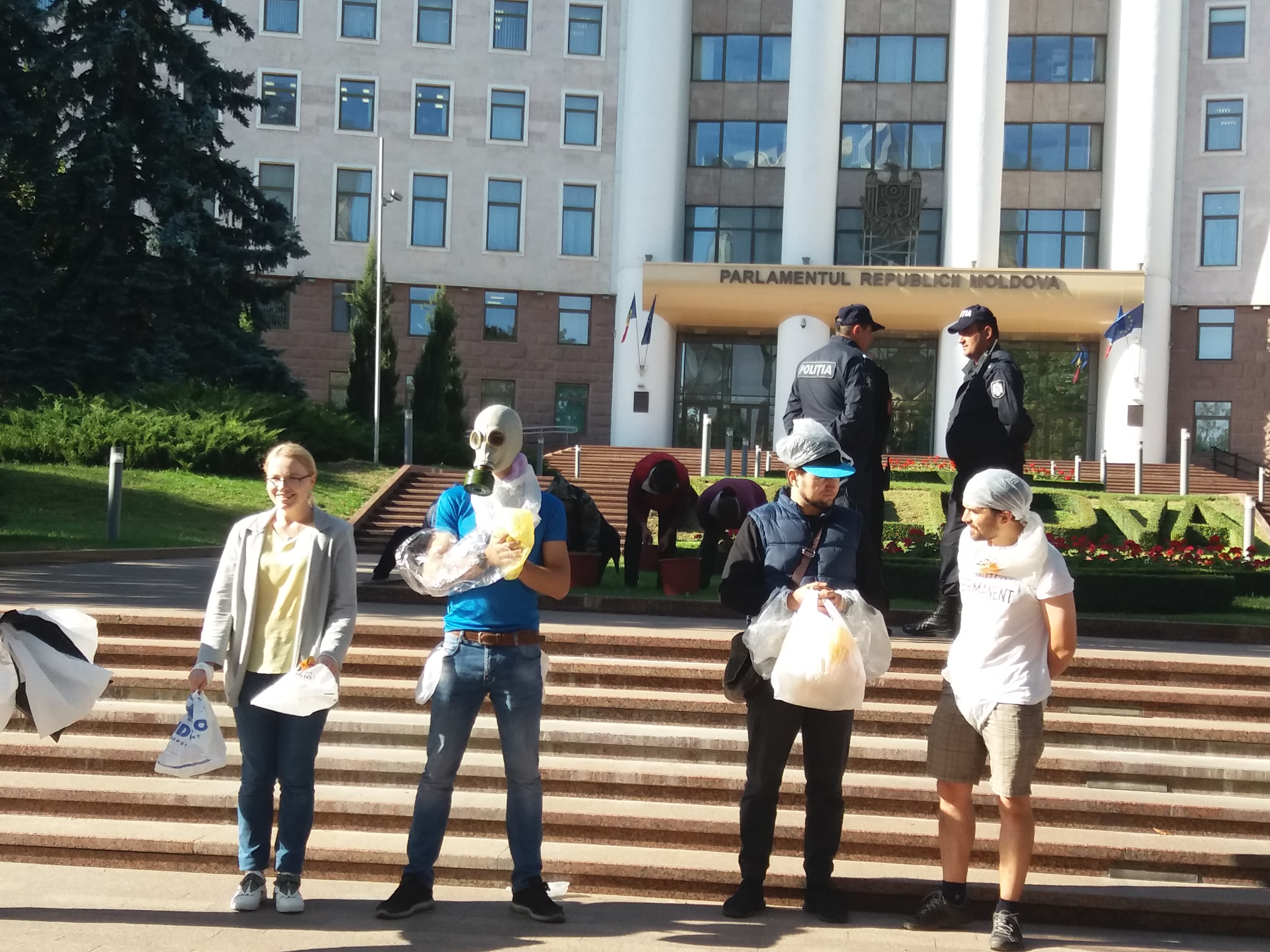 Flashmob în fața Parlamentului Republicii Moldova, 19 septembrie 2019