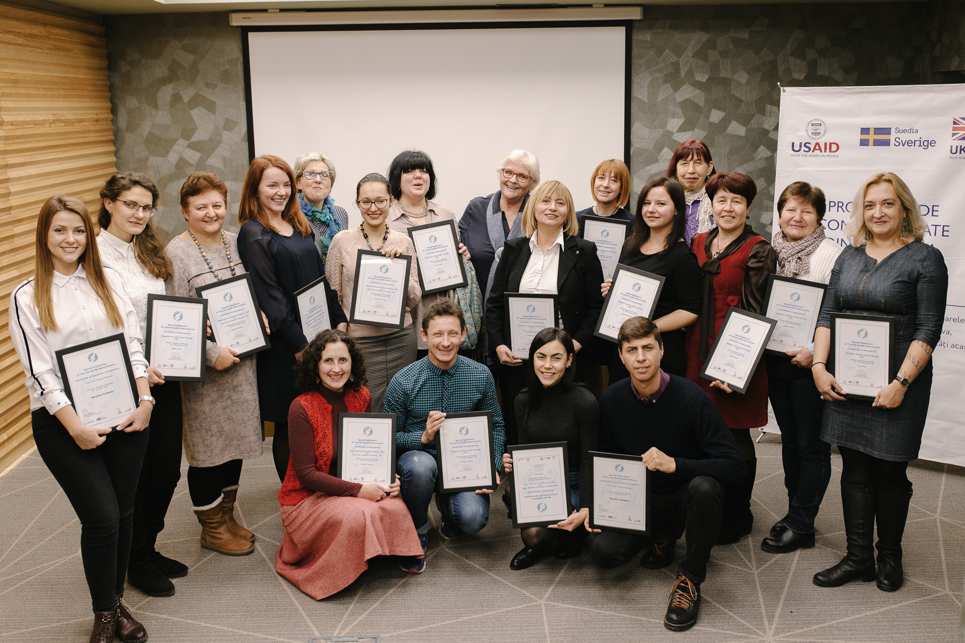  Au învățat să fie mai buni. 25 de ghizi din Moldova au participat la cursurile acreditate de Federația Mondială a Asociațiilor Ghizilor de Turism