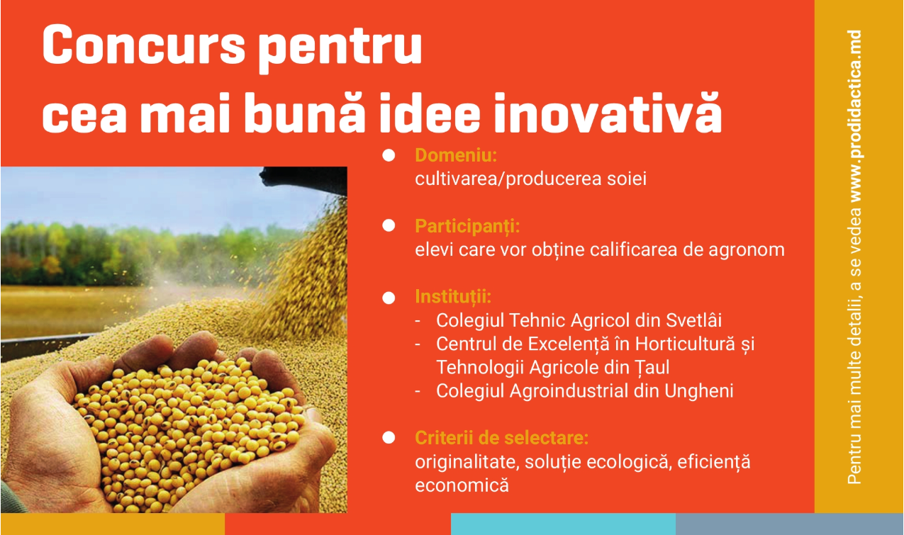  Concurs: Se caută cele mai inovative idei de cultivare a soiei
