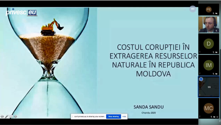  LIVE VIDEO/ Prezentarea unui studiu privind costul corupției în extragerea resurselor naturale în R. Moldova