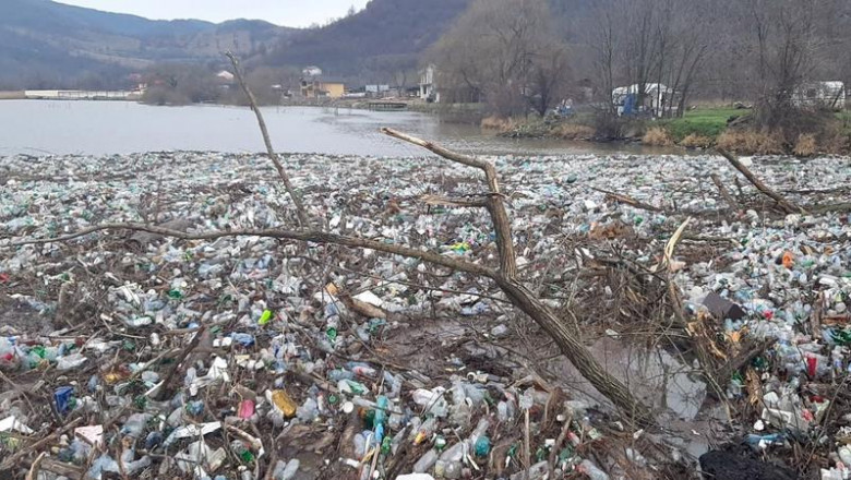  VIDEO/ Dunărea a fost invadată de gunoaie. Mii de pet-uri și resturi menajere în urma inundațiilor
