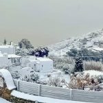 FOTO/ O insulă din Grecia, acoperită de zăpadă după o ninsoare neobișnuit de puternică