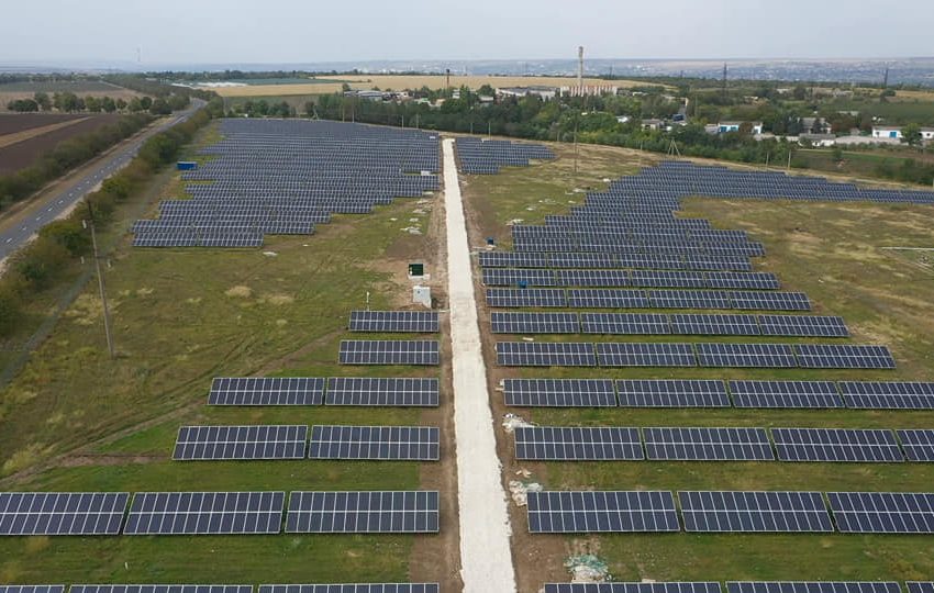  Cel mai mare parc fotovoltaic din Moldova, funcțional. Costul total al proiectului este de aproximativ 4 milioane de euro