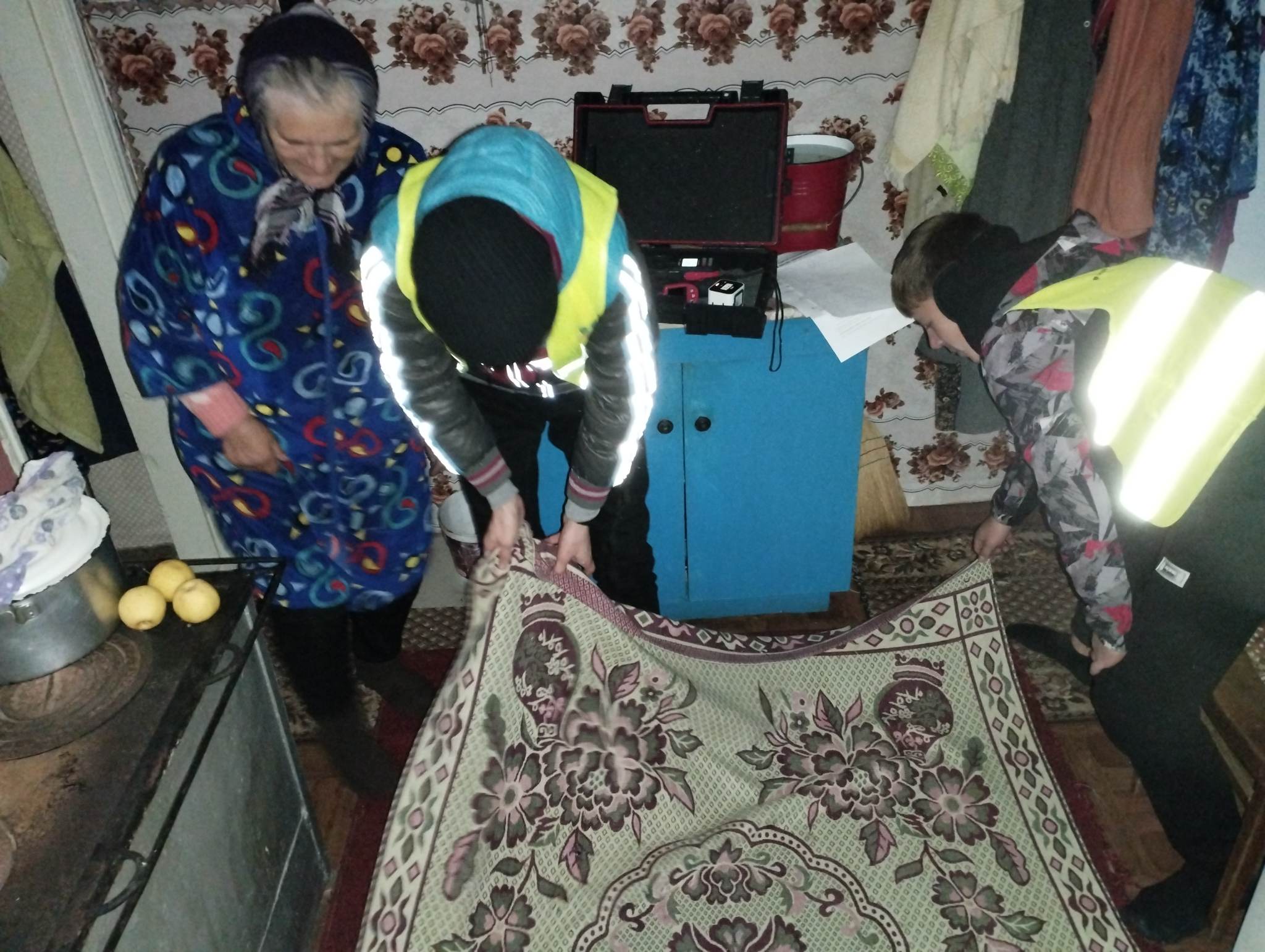 Tinerii au vizitat bătrâni, pentru a le oferi sfaturi pentru eficiența energetică în casele lor