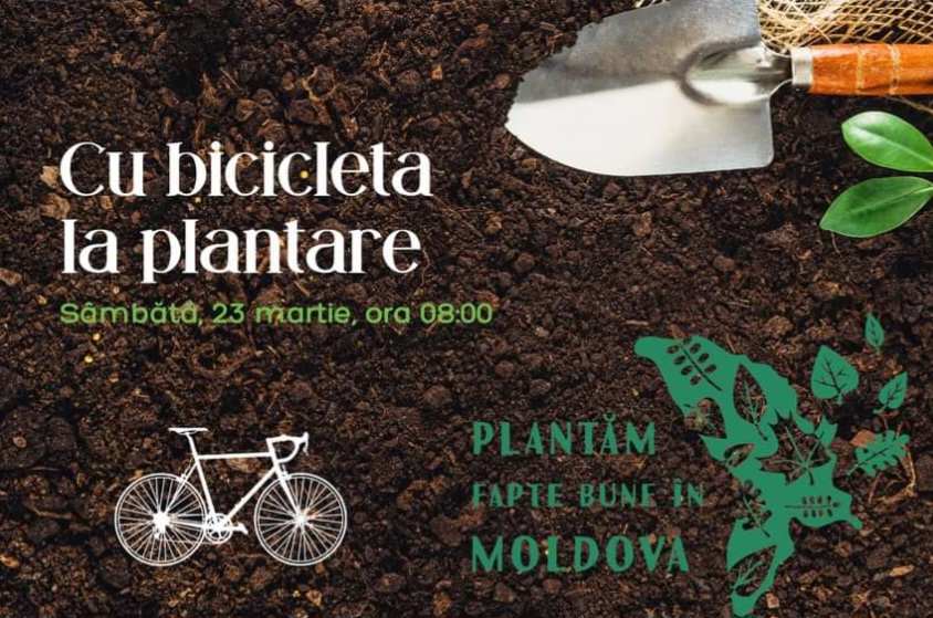  Cu bicicleta la plantat copaci