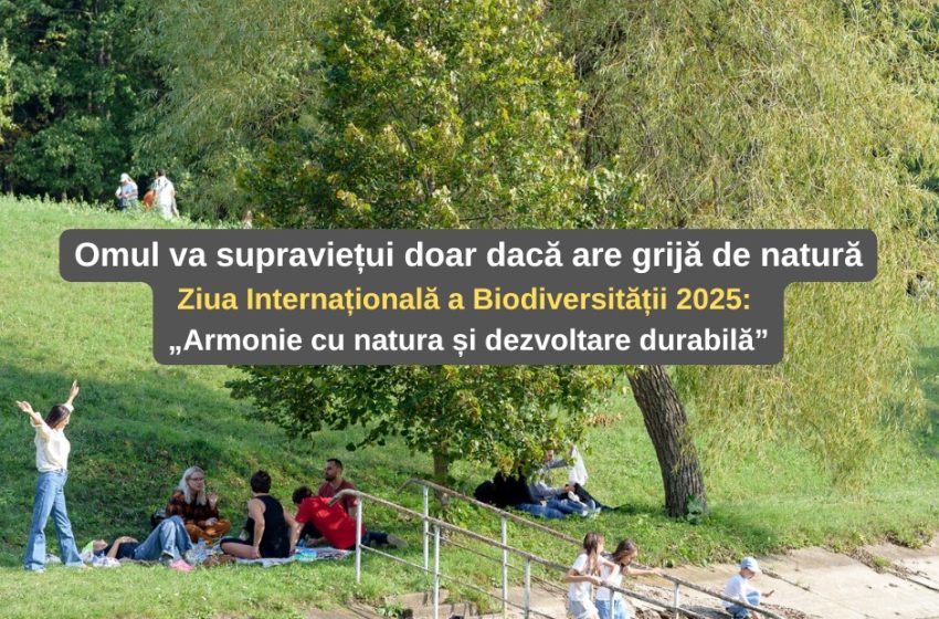 Omul va supraviețui doar dacă are grijă de natură. Ziua Internațională a Biodiversității 2025: „Armonie cu natura și dezvoltare durabilă”