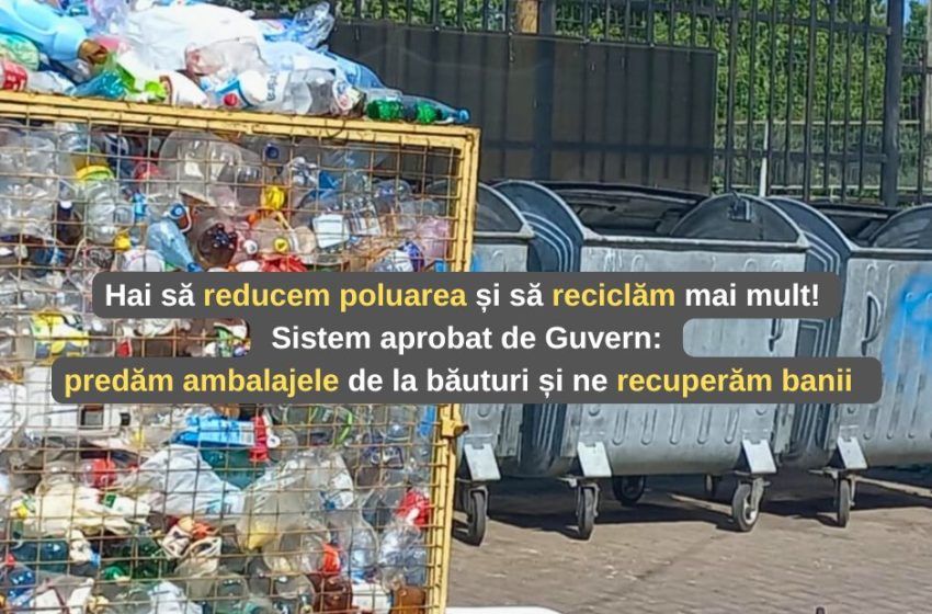 Industria de reciclare din RM urcă la un nou nivel: vom preda ambalajele de la băuturi și ne vom recupera banii