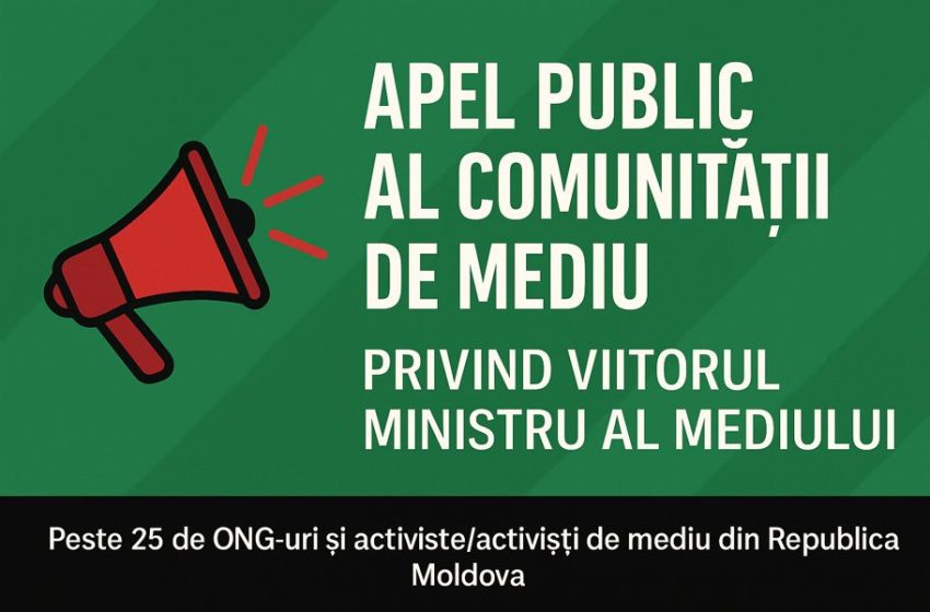  Comunitatea de mediu cere un ministru sau o ministră competent(ă) și integru(ă)