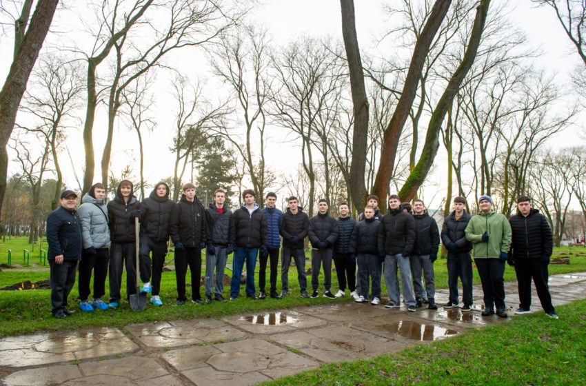 Elevii-voluntari din Bălți au plantat 100 de tei în cadrul proiectului INTERREG NEXT România–Republica Moldova 