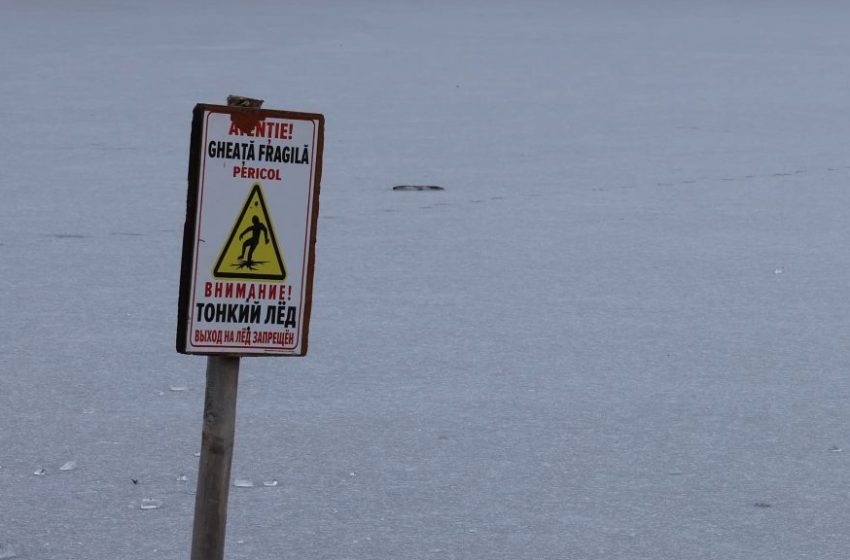  Atenție! Gheață subțire – ne avertizează IGSU