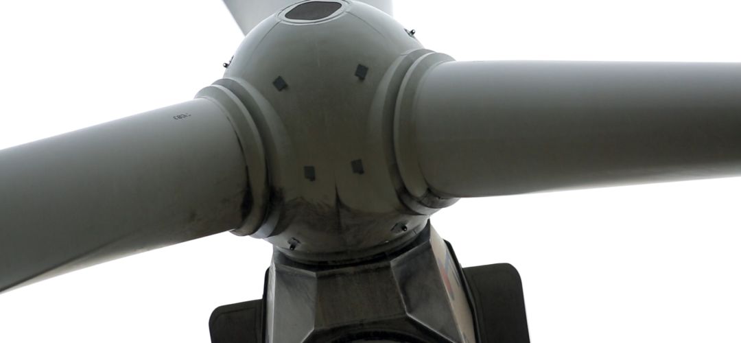 Rotorul turbinei eoliene  de la Tuzly
